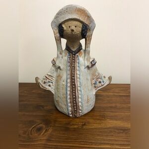 1960’s Scandinavia Ceramic Pottery Decorative Doll Flower Vase Lisa Larson Style